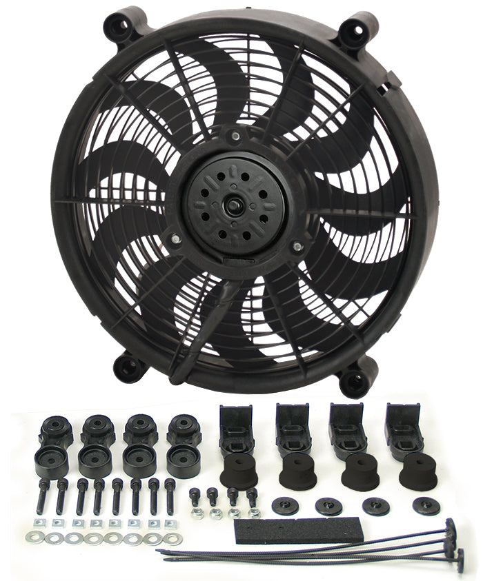 High Output Single Rad Fans Derale