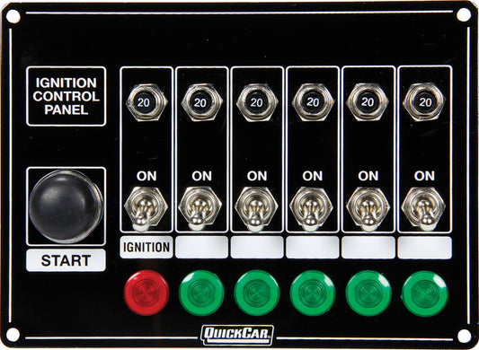 6 Switches & 1 Button w/ Lights & Circuit Breakers