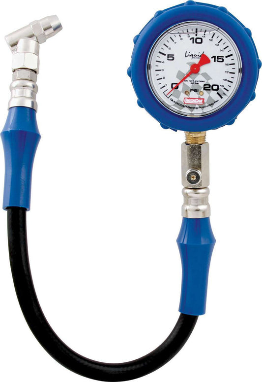 0-20 PSI Liquid Filled Tire Pressure Gauge